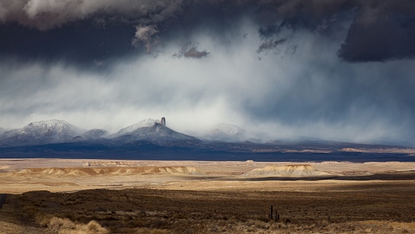 Storm at Sleeping Ute Mountain - Rozanne Hakala Photography