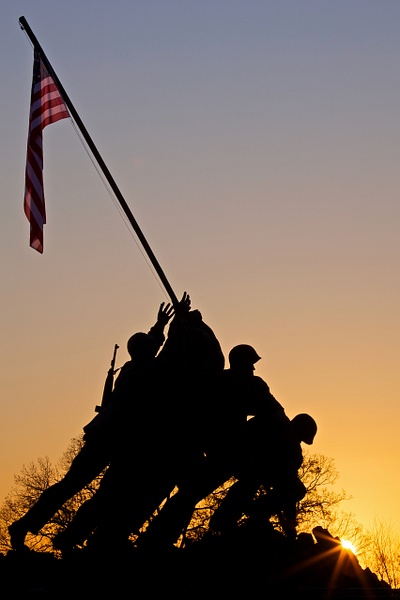 Sunrise at Iwo Jima Memorial - Rozanne Hakala Photography