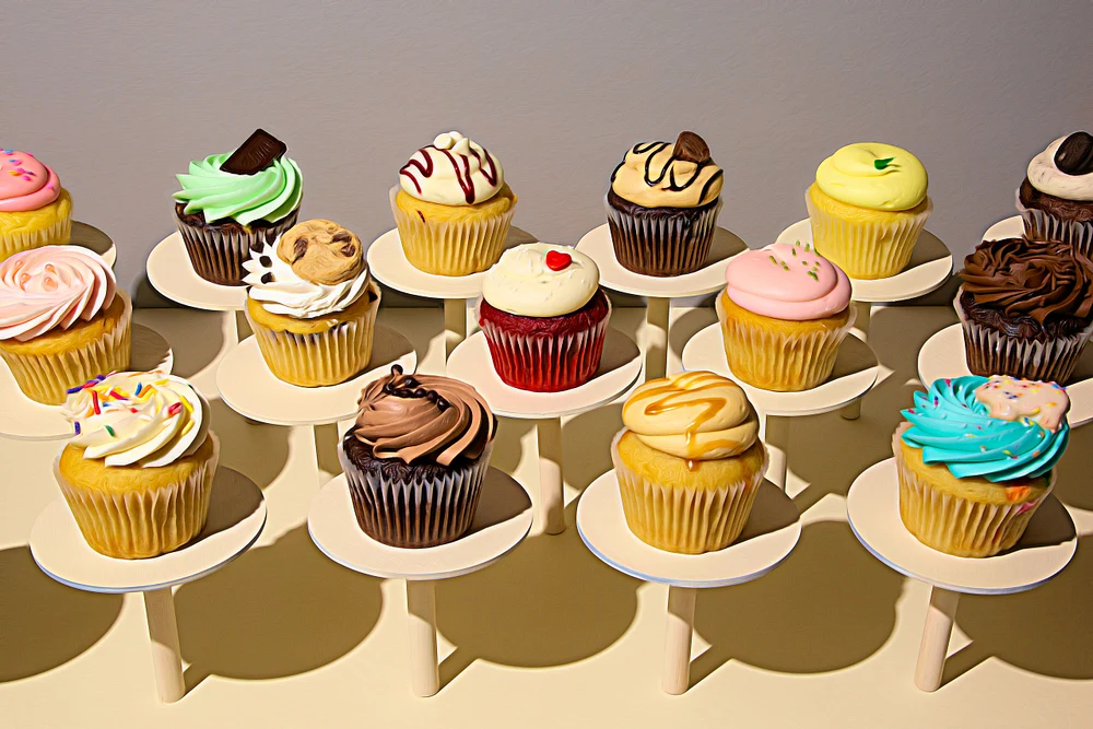 Sugarbake Cupcakes a la Thiebaud