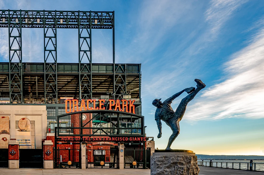 Oracle Park O'Doul Gate with Iconic Statue