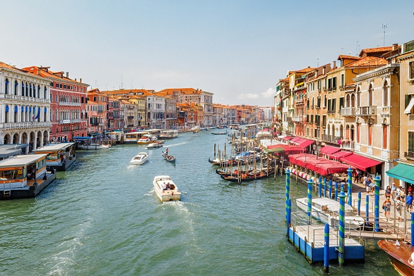 Venetian Waterway Panorama from Rialto Bridge - Homepage - IanStaplesPhotography