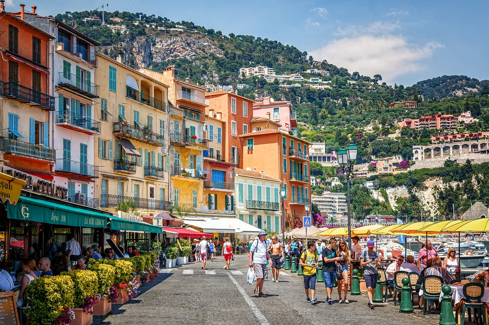 Vibrant Quayside Life in Villefranche-sur-Mer