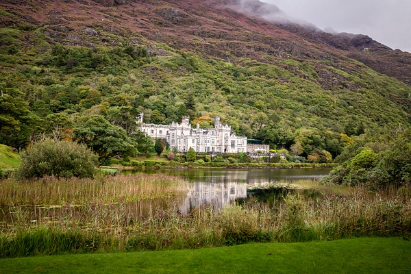 Lakeside Kylemore Abbey Beneath Connemara Slopes - Homepage - IanStaplesPhotography