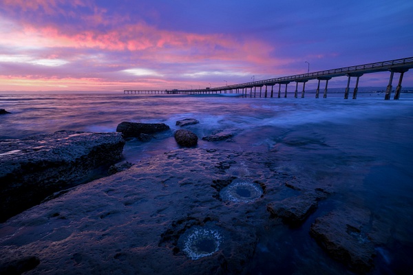Ocean Beach Pier at Sunset in San Diego, California - Seascapes - Bradley Barnes Photography