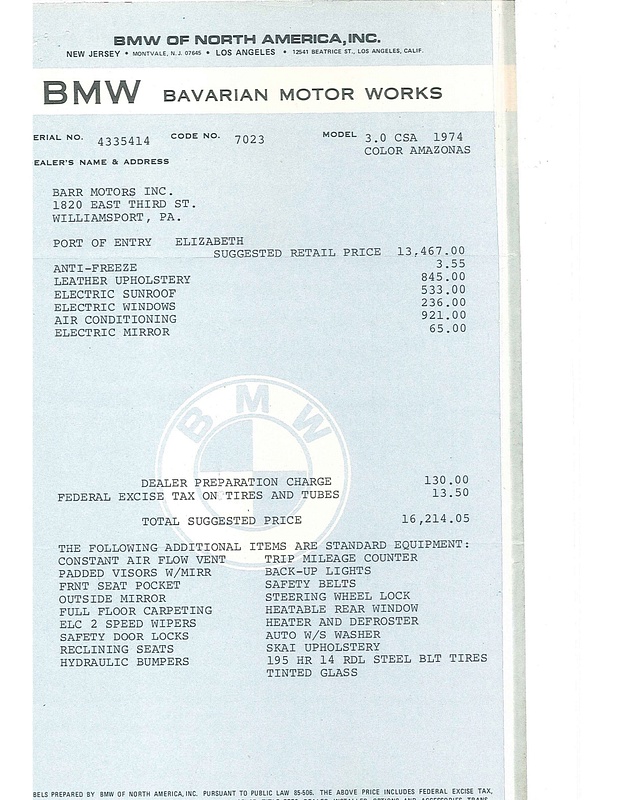 1974 BMW 3.0 CS for Sale A-GC.com-145