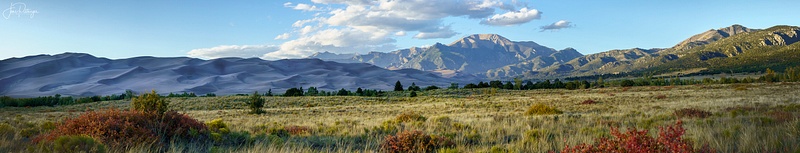 First View of the Great Sand Dunes Pano