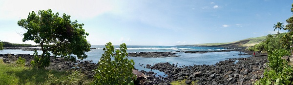 lava rock beach pan - Big Island Hawaii - Steve Juba