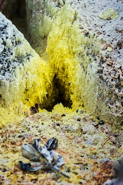 sulpher deposits Kiluea - Big Island Hawaii - Steve Juba 