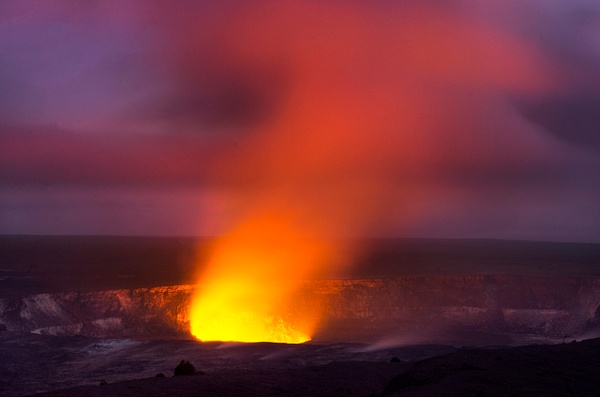 Kiluea Crater Night edit 3 - Big Island Hawaii - Steve Juba 
