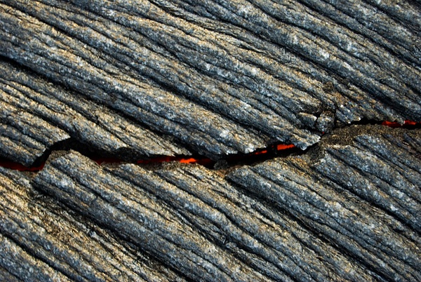 red lava crack - Big Island Hawaii - Steve Juba 