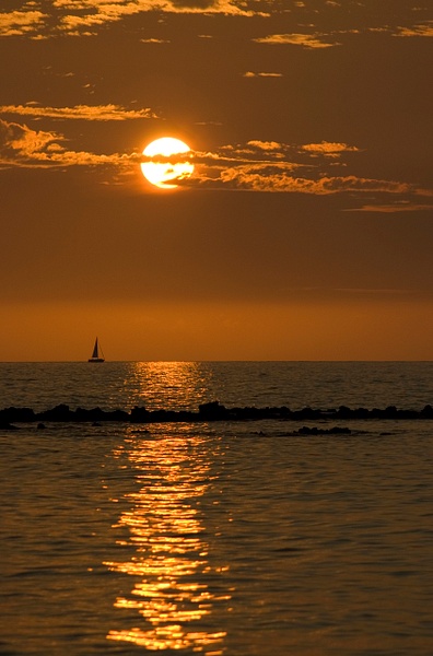 sunset sailboat - Big Island Hawaii - Steve Juba
