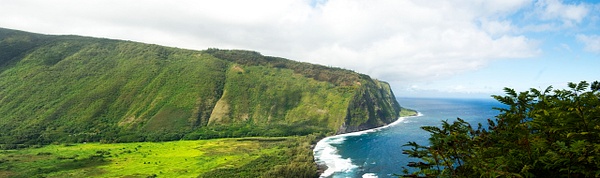 Waipio Valley panoramic - Big Island Hawaii - Steve Juba