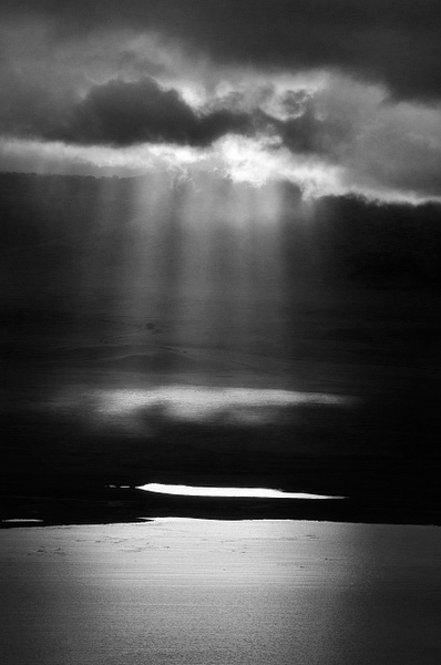 Crater Light BW - Landscape -  Steve Juba Photography  