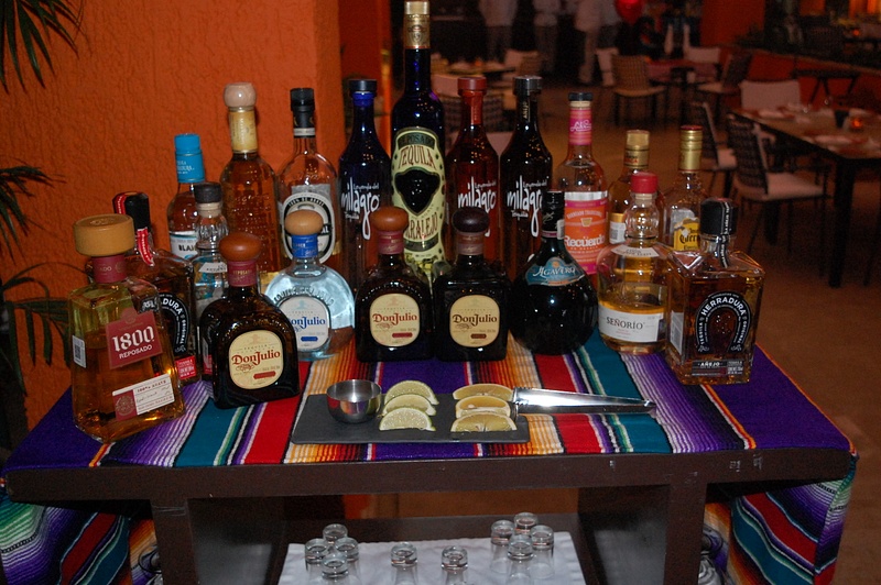 Tequila selection at Lizo Cocina Mexicana