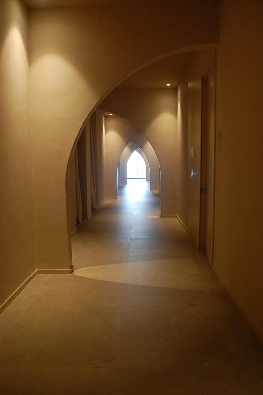Spa area hallway
