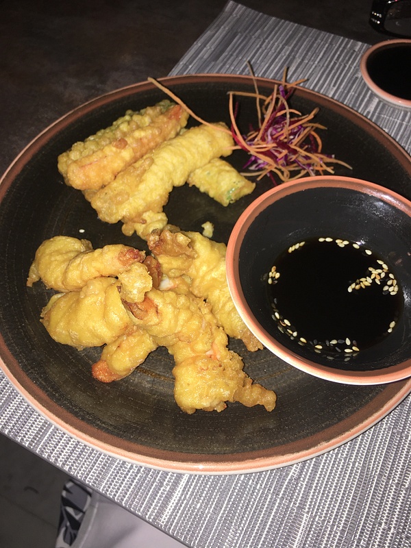 Shoji- vegetable and shrimp tempura