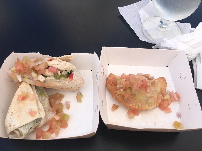 Food Truck - Chicken wrap and empanada