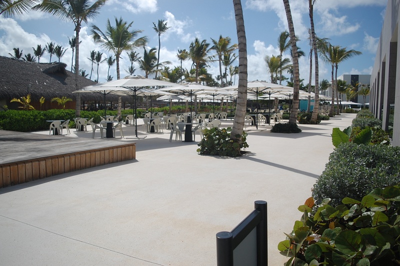 Terrace area between the Market Kitchen and Las Dunas
