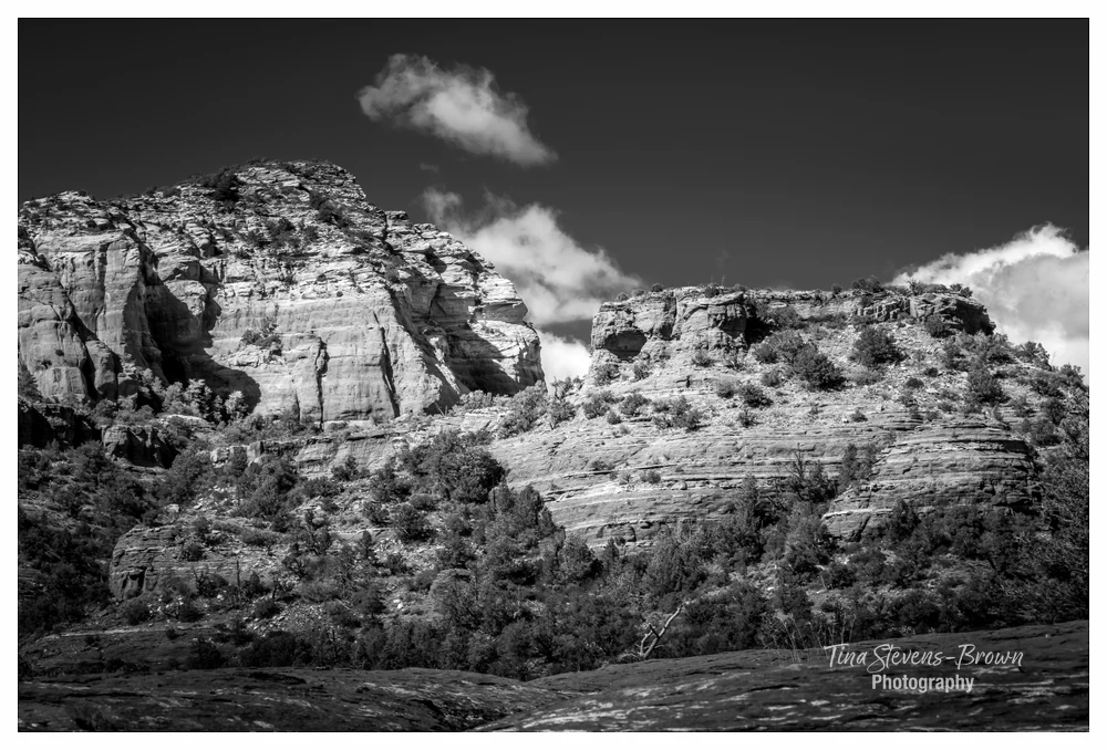 Sedona Beauty in Black and White - tsb photo