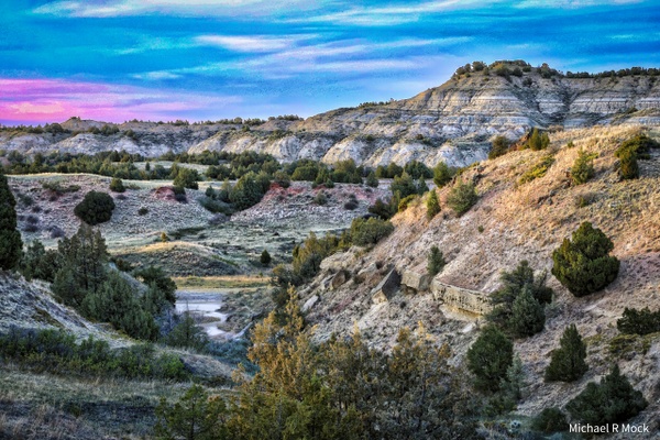 Evening Water - South Unit / Theodore Roosevelt National Park / North Dakota USA - Misc Parks &amp; Monuments - Michael Mock Photography