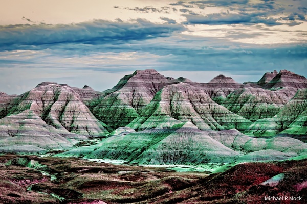 Dusk Approaching Conata - Badlands National Park / South Dakota USA - Badlands National Park - Michael Mock Photography