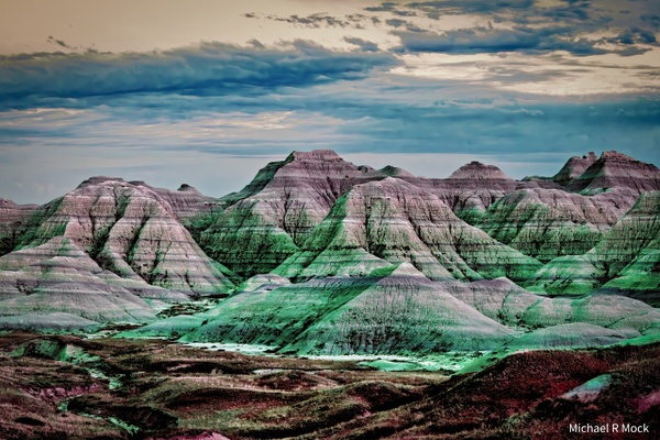 Dusk Approaching Conata - Badlands National Park / South Dakota USA - Badlands National Park - Michael Mock Photography