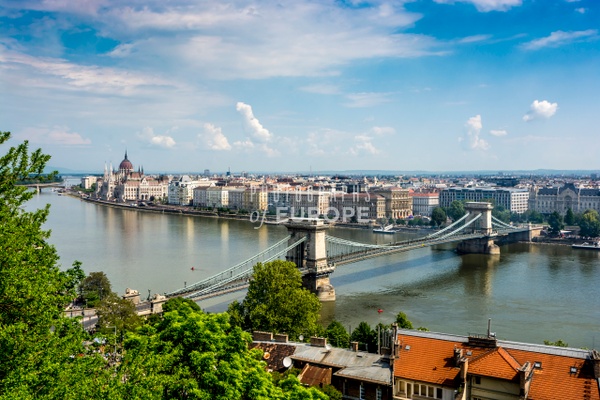 Panoramic-view-of-Budapest-featuring-Chain-Bridge - Photographs of Budapest, Hungary. 