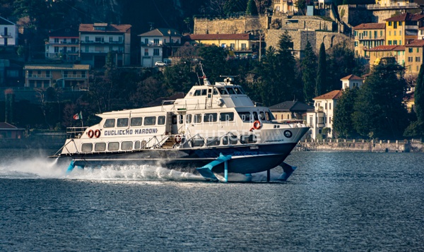 Fast-ferry-Lake-Como-Italy - Photographs of Lake Como, Italy.
