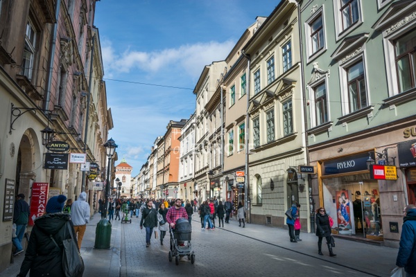 Florianska-shopping-street-Krakow-Poland - KRAKOW - Photographs of Europe