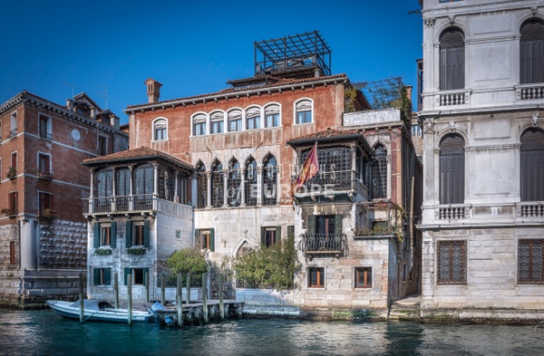 Palace-on-Grand-Canal-Venice-Italy - Photographs of Venice, Italy.. 