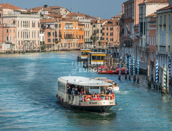 Venice-water-bus-Grand-Canal-Venice-Italy - Photographs of Venice, Italy.. 