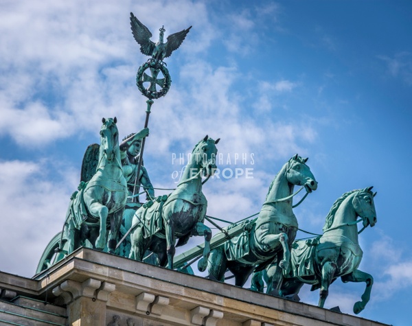 Brandenburg-Gate-Quadriga-Statue - BERLIN - Photographs of Europe 