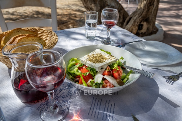 Geek-salad-Crete-Greece - Photographs of Corfu Old Town, Greece.