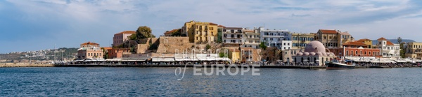 Chania-Crete-Greece-panorama - Photographs of Corfu Old Town, Greece. 