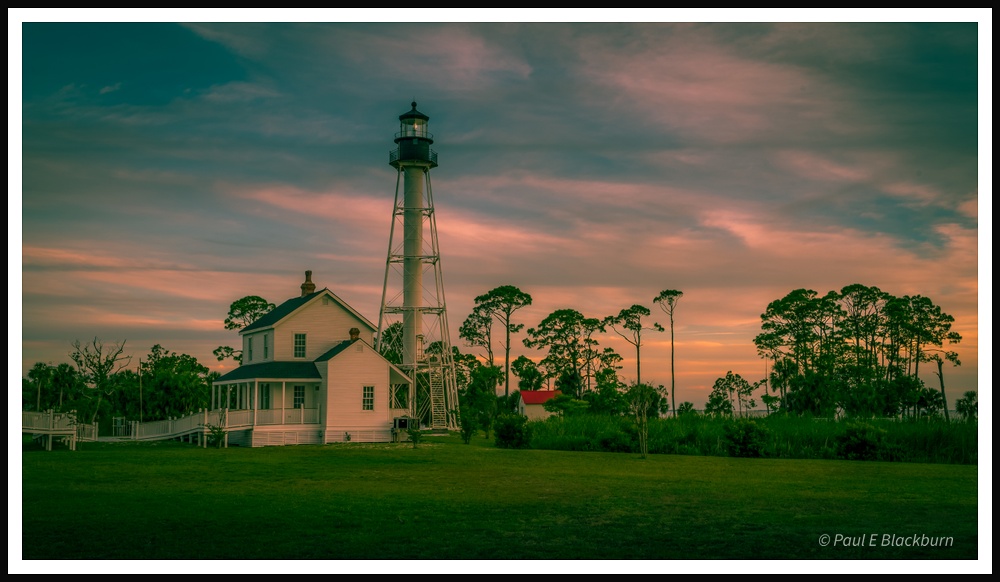 Lighthouse in sunset light