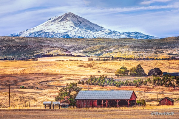 Central Oregon's Side of Famed Mt Hood - Oregon Smiles (Landscape) - Ron Wolf Photography 