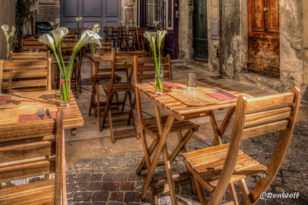 Avignon France.  Dining - Europe's Richness - Ron Wolf Photography