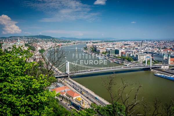 Panoramic-view-River-Danube-Budapest-Hungary - Photographs of European famous places and landmark buildings..