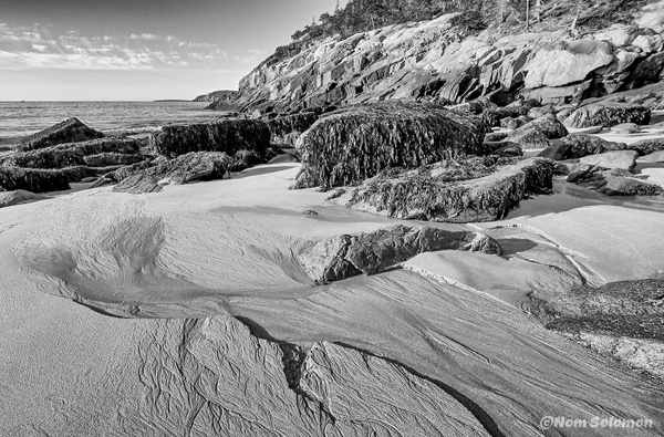 Longshore Drift_Acadia NP - MONOCHROME - Norm Solomon Photography 