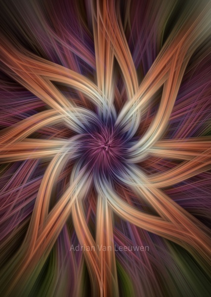 No.3-Spiral-Orange-fractal-art - Fine Art 