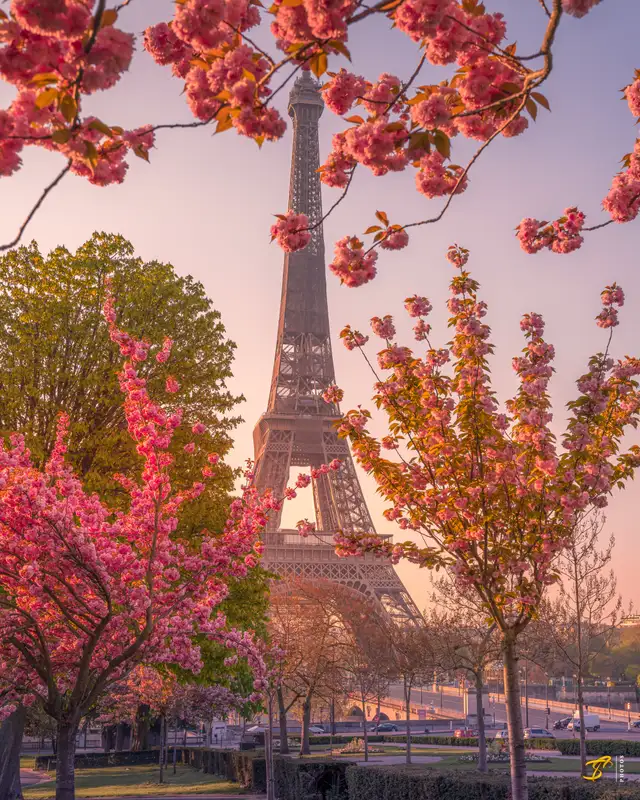 Eiffel Tower in Spring I, Paris, France, 2021
