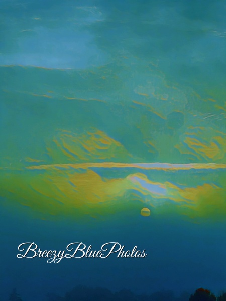 Breezy Blue Sky - Graphic Art - Chinelo Mora 