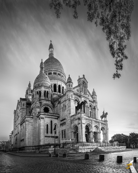 Sacre Coeur I, Paris, France, 2020 - Black And White - Thomas Speck