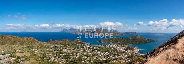 Panoramic-view-of-Aeolian-Islands-Italy - AEOLIAN ISLANDS - Photographs of Europe