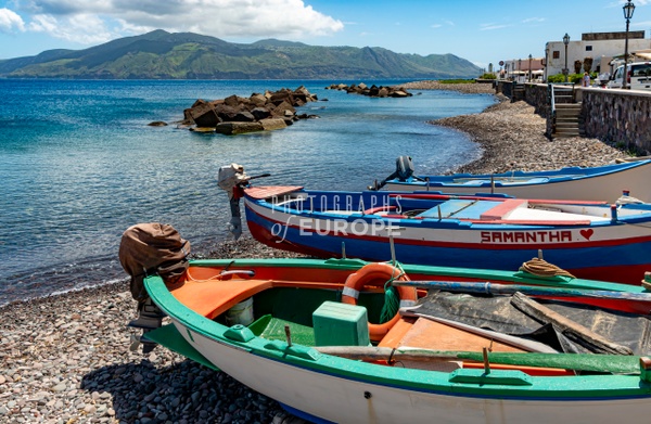 Salina-fishing-boats-and-beach-Aeolian-Islands-Italy - AEOLIAN ISLANDS - Photographs of Europe 