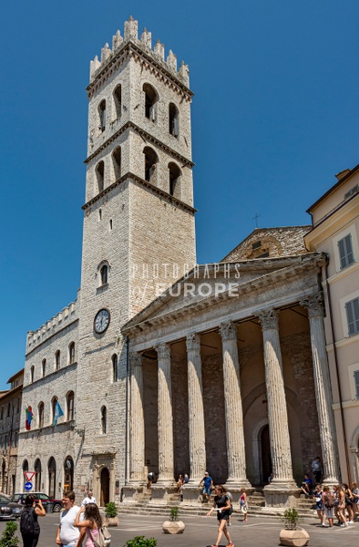 Church-of-Santa Maria-sopra-Minerva-in-Assisi-Umbria-Italy - Photographs of Umbria, Italy 