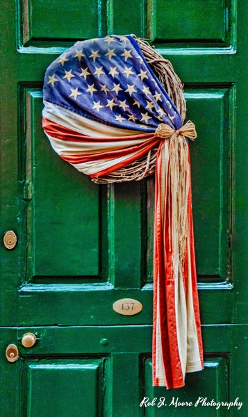 2019 Flag With Wreath - Philadelphia - Robert Moore Photography 